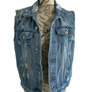 Ci Sono Women's medium Jean vest
